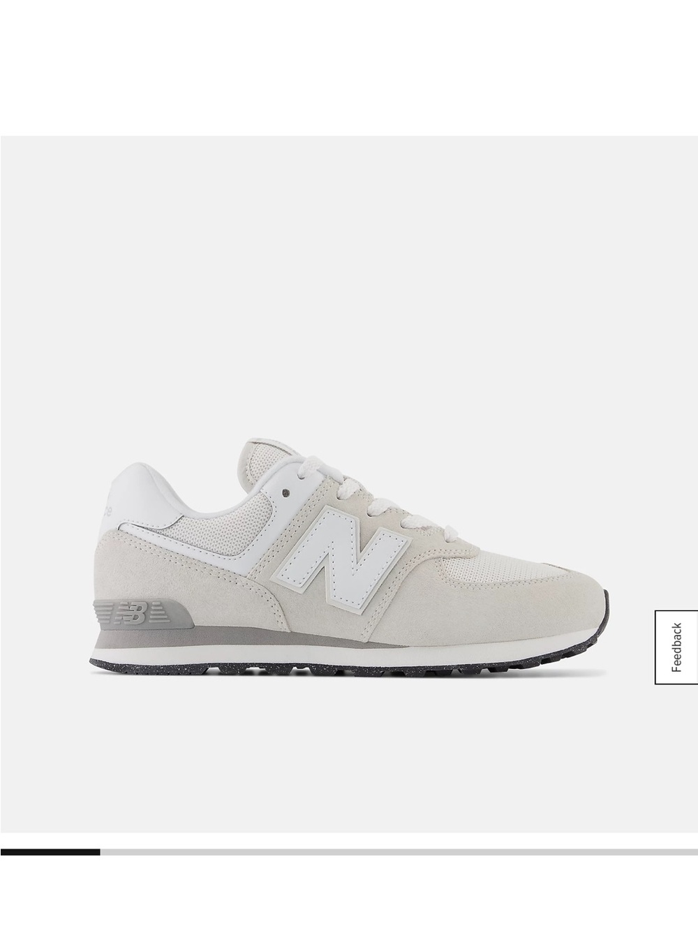 New Balance 574 Classic Lace-Up Sneaker in Light Gray